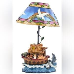Clearance -- Noah’s Ark Candle Lamp.
